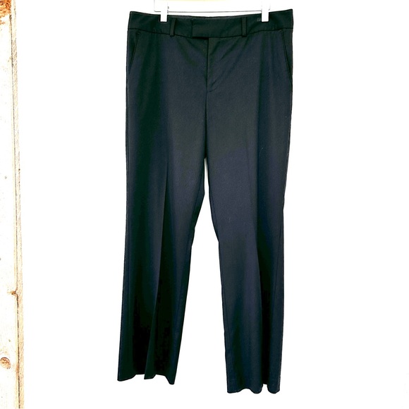 Calvin Klein Black Dress Pants, high waisted, creased centres, stretch fabric - Picture 4 of 14